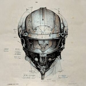 AI generated Graphite_Helmet-sketch